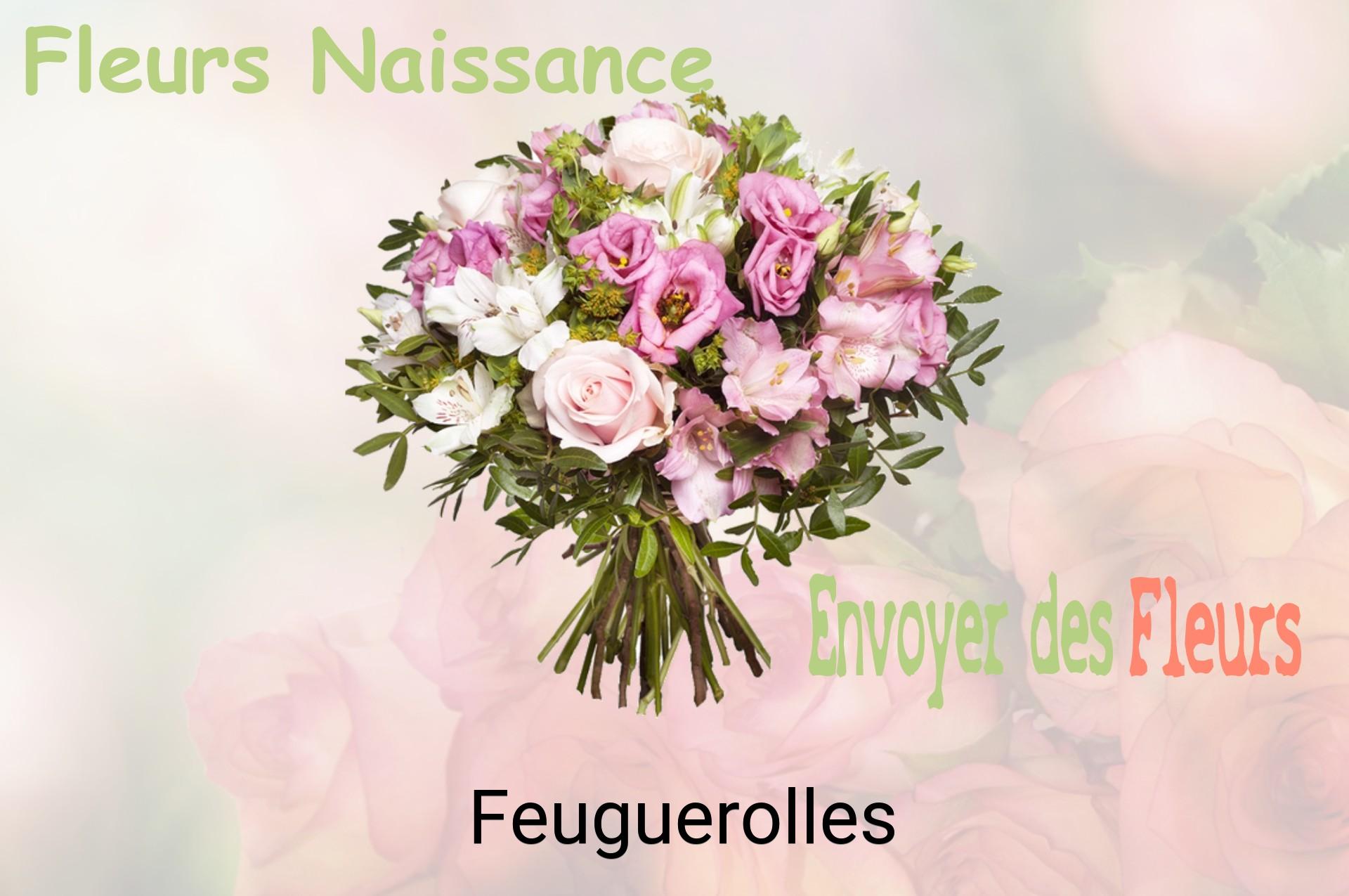 Bouquet de fleurs de naissance livré à Feuguerolles
